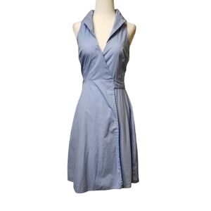 JustFab Women's Sky Blue Wrap Halter Dress Size XS
